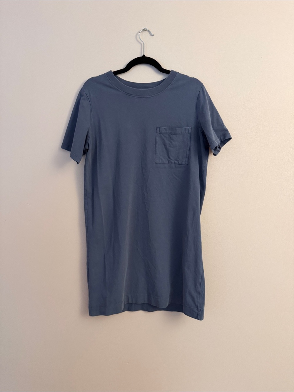 Everlane Women's Pocket Tee Dress in Slate Blue size Medium